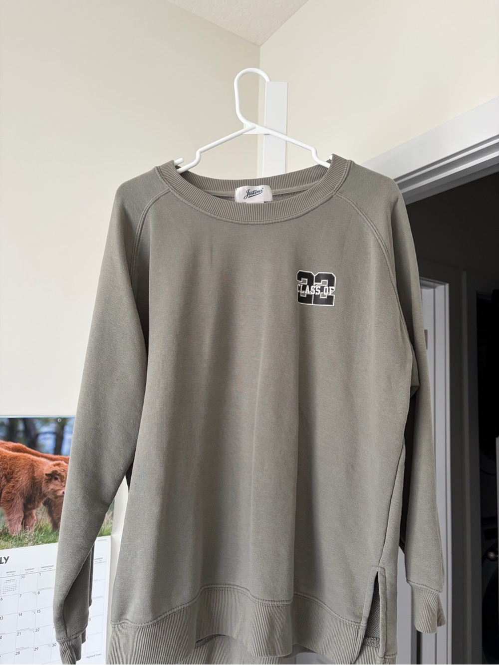 Olive Green '22 Graphic Crewneck Sweatshirt